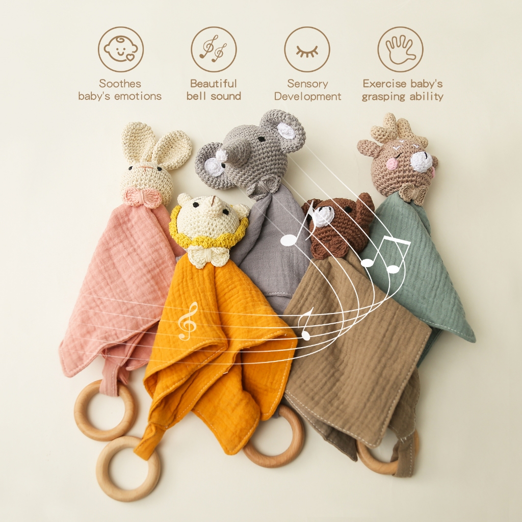 Baby Animal Soothing Towel Sleeping Appease Plush Tuala Bayi Nangis ...