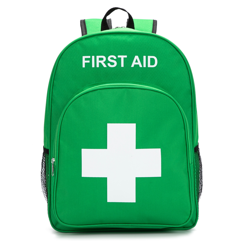 Red Emergency Bag First Aid Backpack Empty Medical First Aid Bag ...