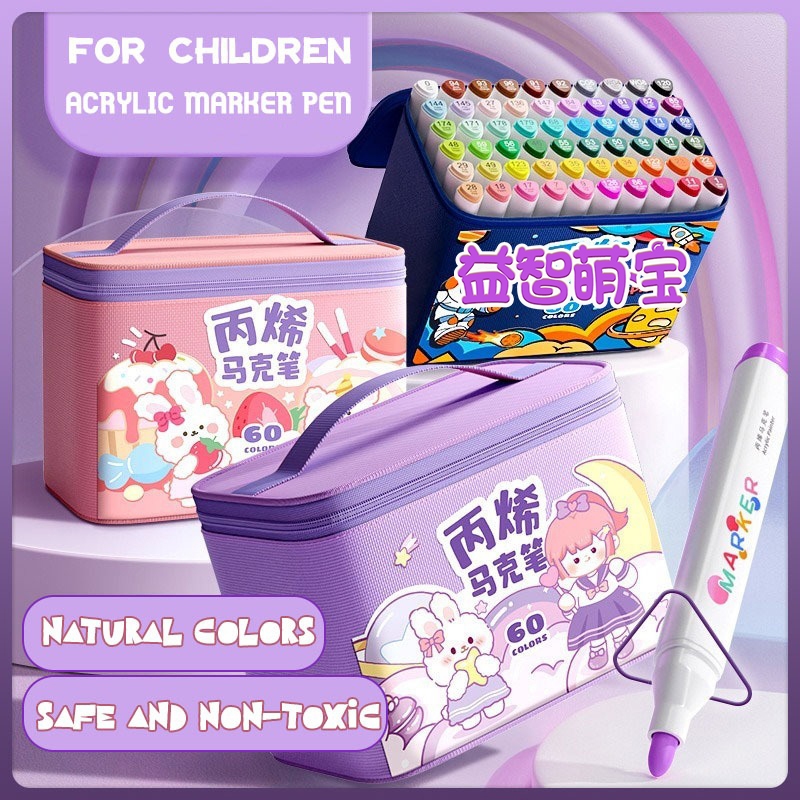 Painting children's marker nontoxic washable nondirty painting student art special opaque