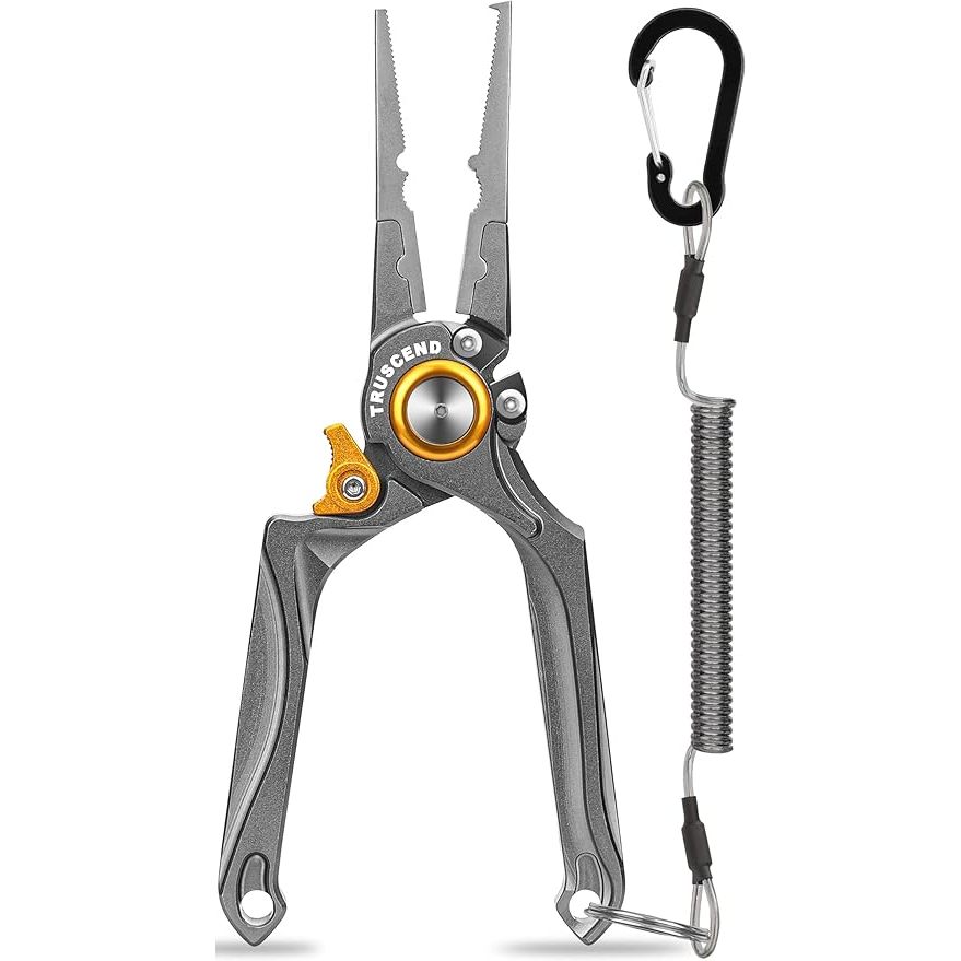 Anh Titanium Alloy Clamp Head Tungsten Steel Cutter Fishing Pliers Saltwater  Resistant Split Ring Remover