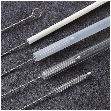 Stainless Steel Nylon Straw Brush Cleaner Bottle Tube Pipe Long Small ...