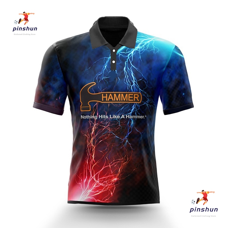 Electrified HAMMER Bowling POLO Shirt Jersey Shopee Malaysia