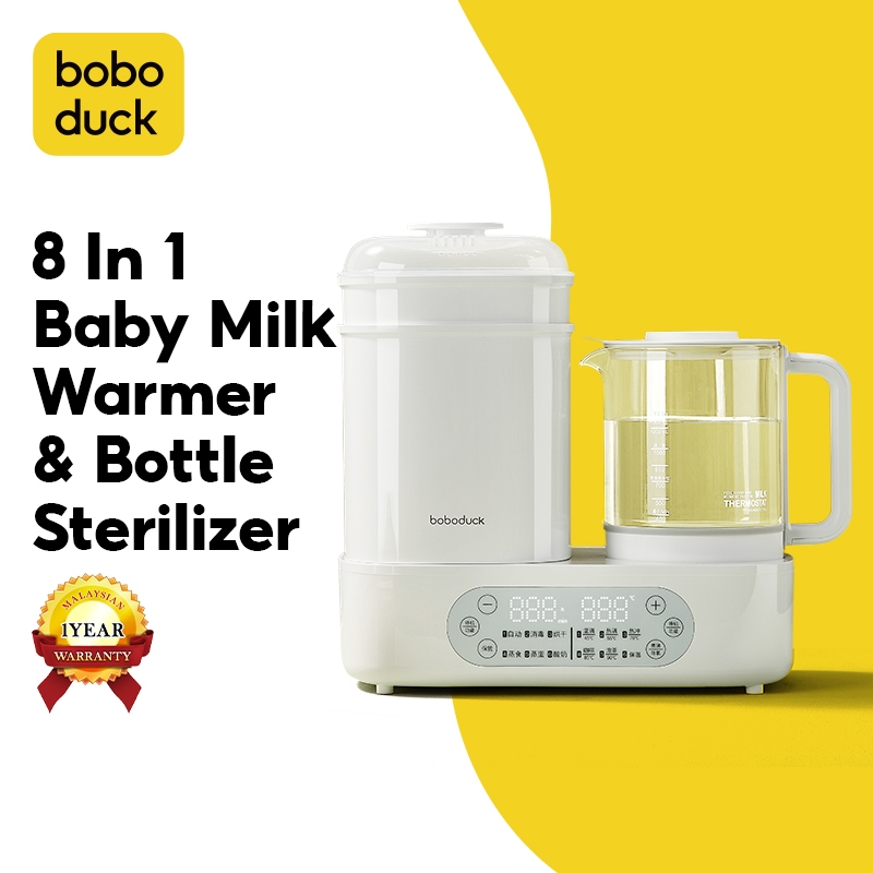 Boboduck 8 in 1 Baby Milk Warmer & Bottle Sterilizer F6238 | Shopee ...