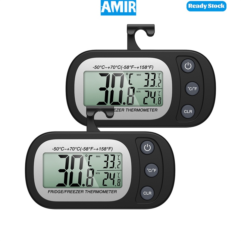 AMIR 2 Pack Refrigerator Thermometer, Digital Freezer/Fridge