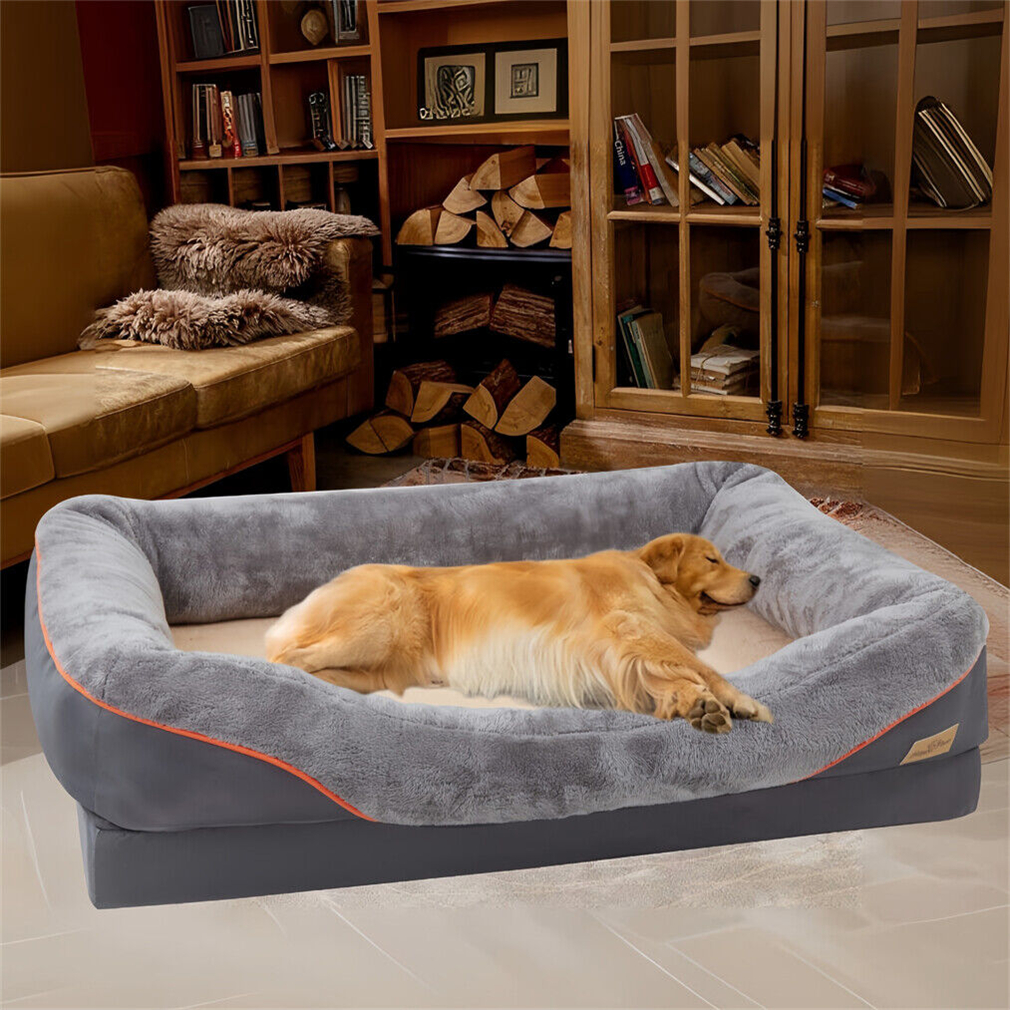 Bingopaw Durable Memory Dog Cat Sofa Couch Orthopedic Dog Bed Lounge ...