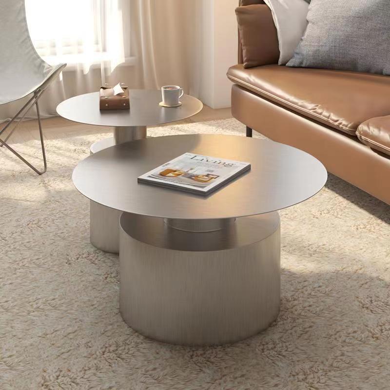 Italian Sofa Side Table Modern Simple Living Room Household Small Round ...