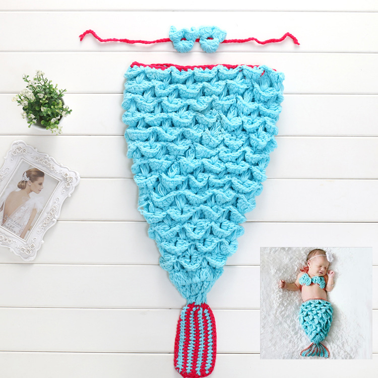 Mermaid Tail Baby Cocoon Hand Crocheted outlet 0-6 Months Baby Photo Prop Navy Blue Crochet Baby Boys Girls Winter Clothes Baby Photography Props