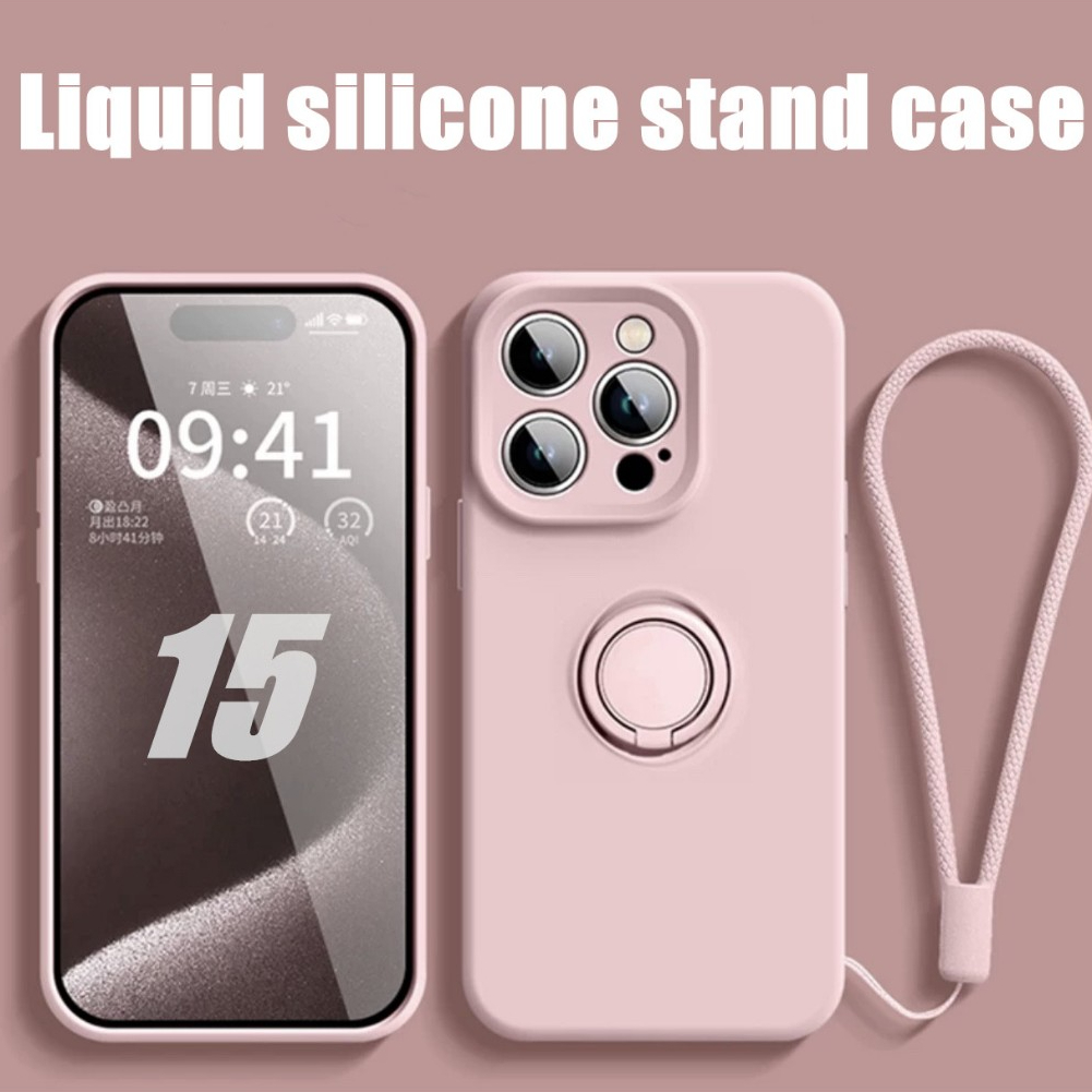 Liquid Silicone Case For iPhone 16 15 Pro Max 15 Plus 14 13 12 11 Pro ...