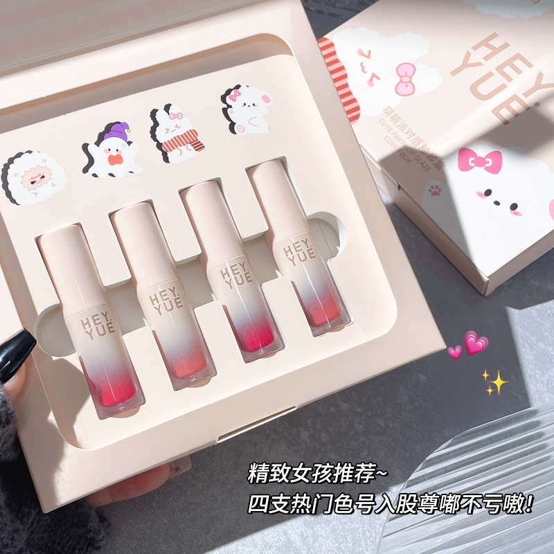 Lazy People Lipstick Set – Lippenstift In Lippenform, Matte, Wasserfest, Nicht Abfärbend, 4/12 Farben