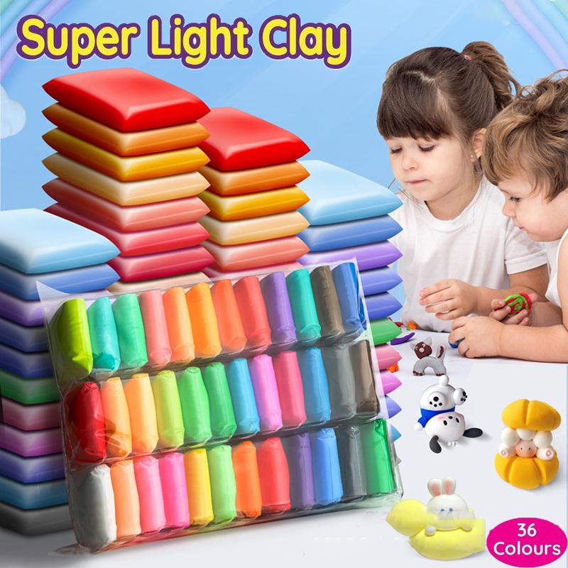 Clay Super Light Clay With Tools For Diy Modeling Clay 36 Colours Safe ...