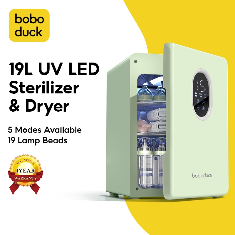 Boboduck UVC Sterilizer & Dryer Kills 99.9 Of Harmful Germs Viruses