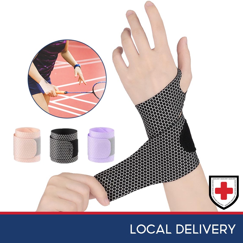 Ultra Thin Wrist Brace Support for Fitness/badminton/Work - Elastic ...