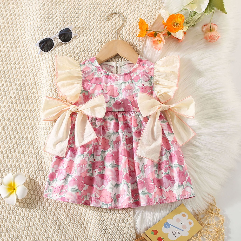 Summer New Countryside Style Baby Girl Dress Fashionable Sweet Flower ...