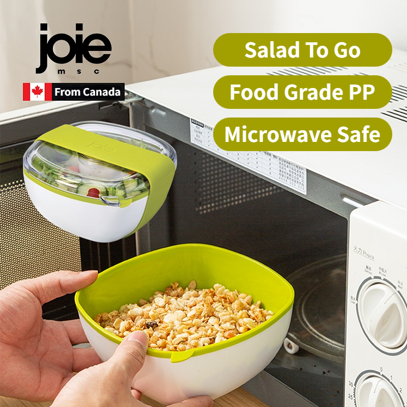 JOIE Salad To Go Lunch Container Box Salad Bowls With Compartments