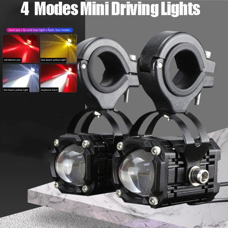 2PCS Spot Lighting Car Driving Light Motorcycle Lights Motorcycle