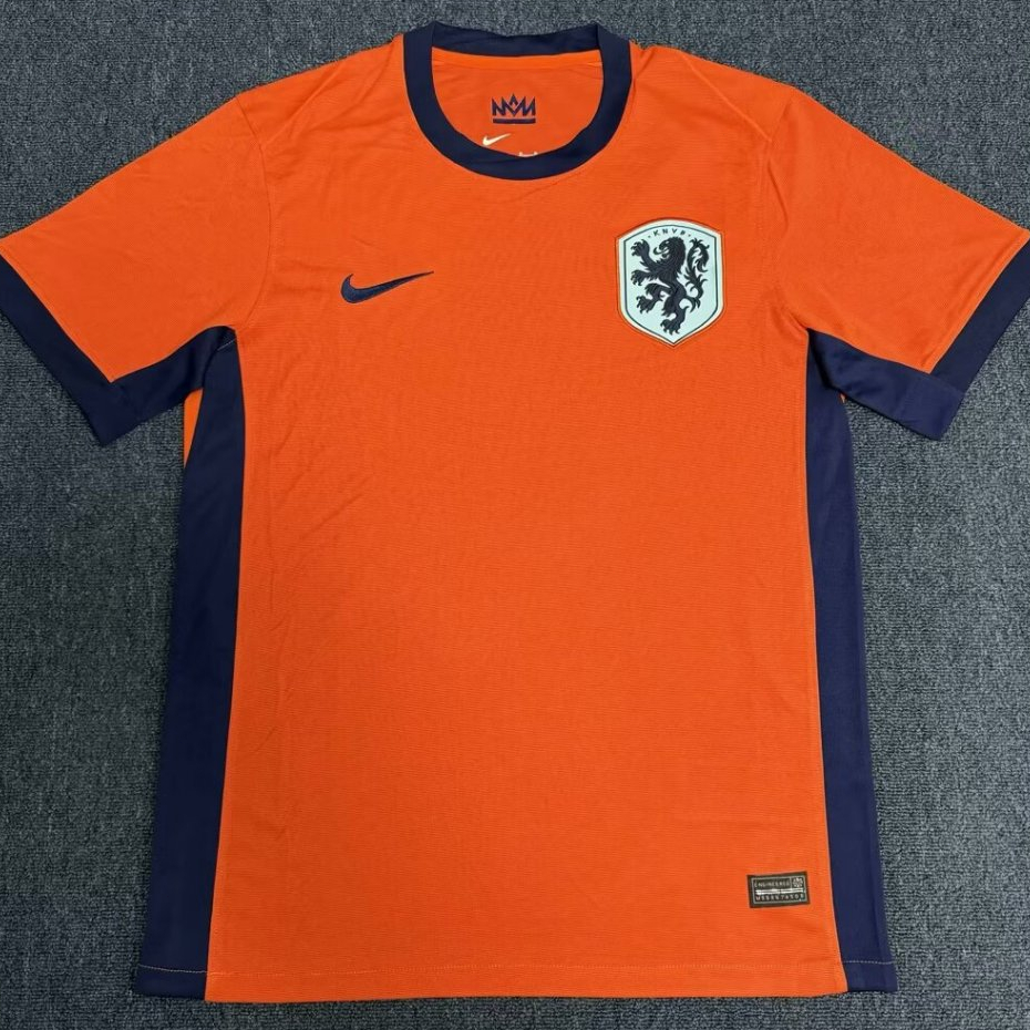 2024 Netherlands Home Soccer Jersey Mens Orange Fans Version Football — free download
