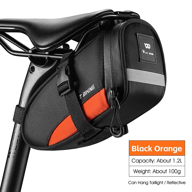 Aeroclam P2 Bike Saddle Bag - Waterproof Hard Shell Under Seat Storage For Road & Mountain Bikes Aerodynamic Road Bike - View #5