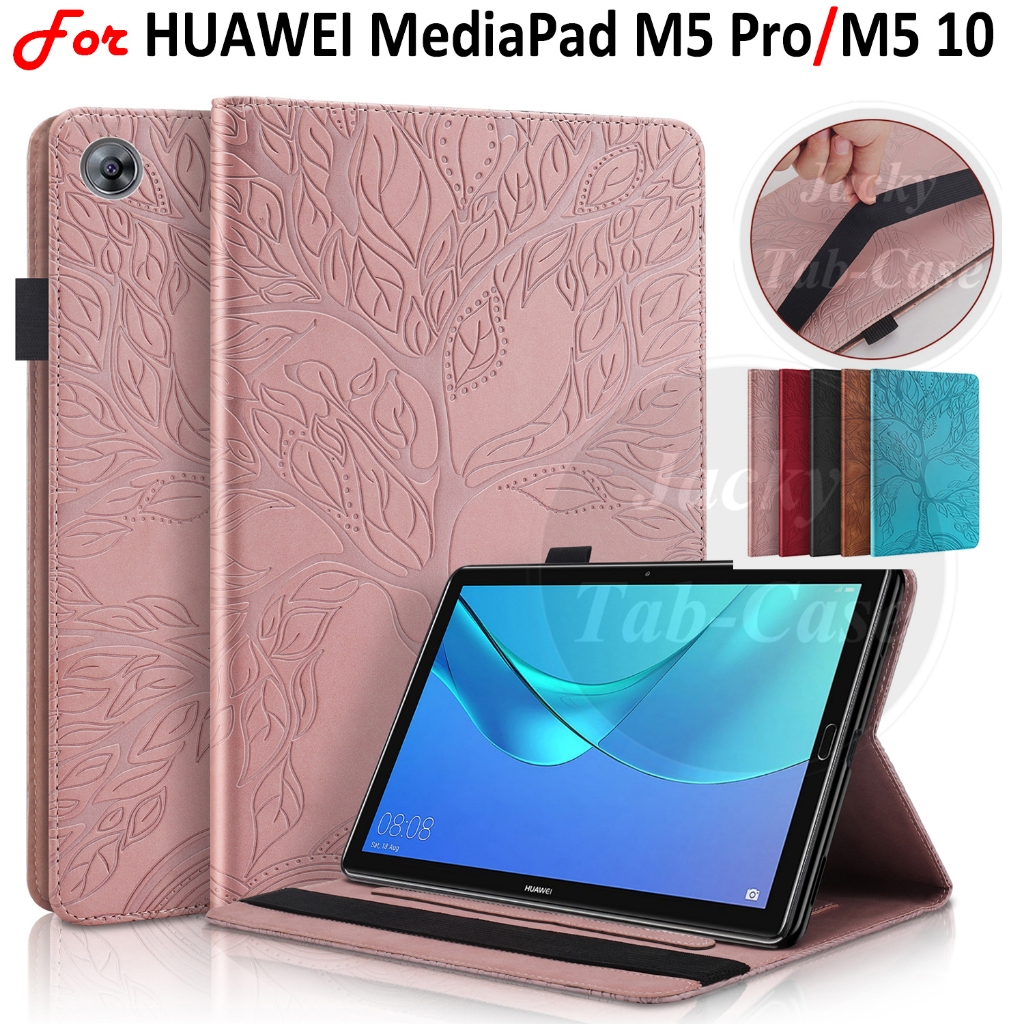 Vaitasy Coque pour Huawei MediaPad M5/ M5 Pro 10.8 Pouces 2018 Business Cuir PU Tablet Étui pour Huawei MediaPad M5 Pro 10.8 avec Fente pour Carte Fonction Stand Vert