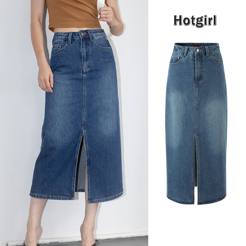 【READY STOCK AT PERAK】 Hotgirl⭐Denim Skirt Skirt Jeans Skirt Viral ...