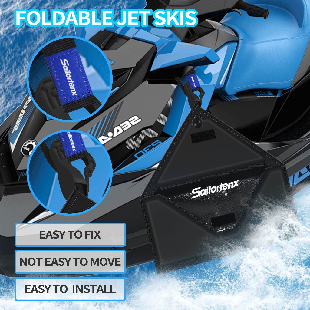 WavesRx PWC Fender Bumper + Soft Loop Cleats Safe and Convenient Jet