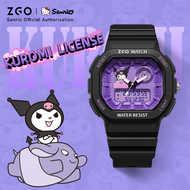 ZGO x Sanrio Watch Kuromi Dual Display Electronic Watch Children ...