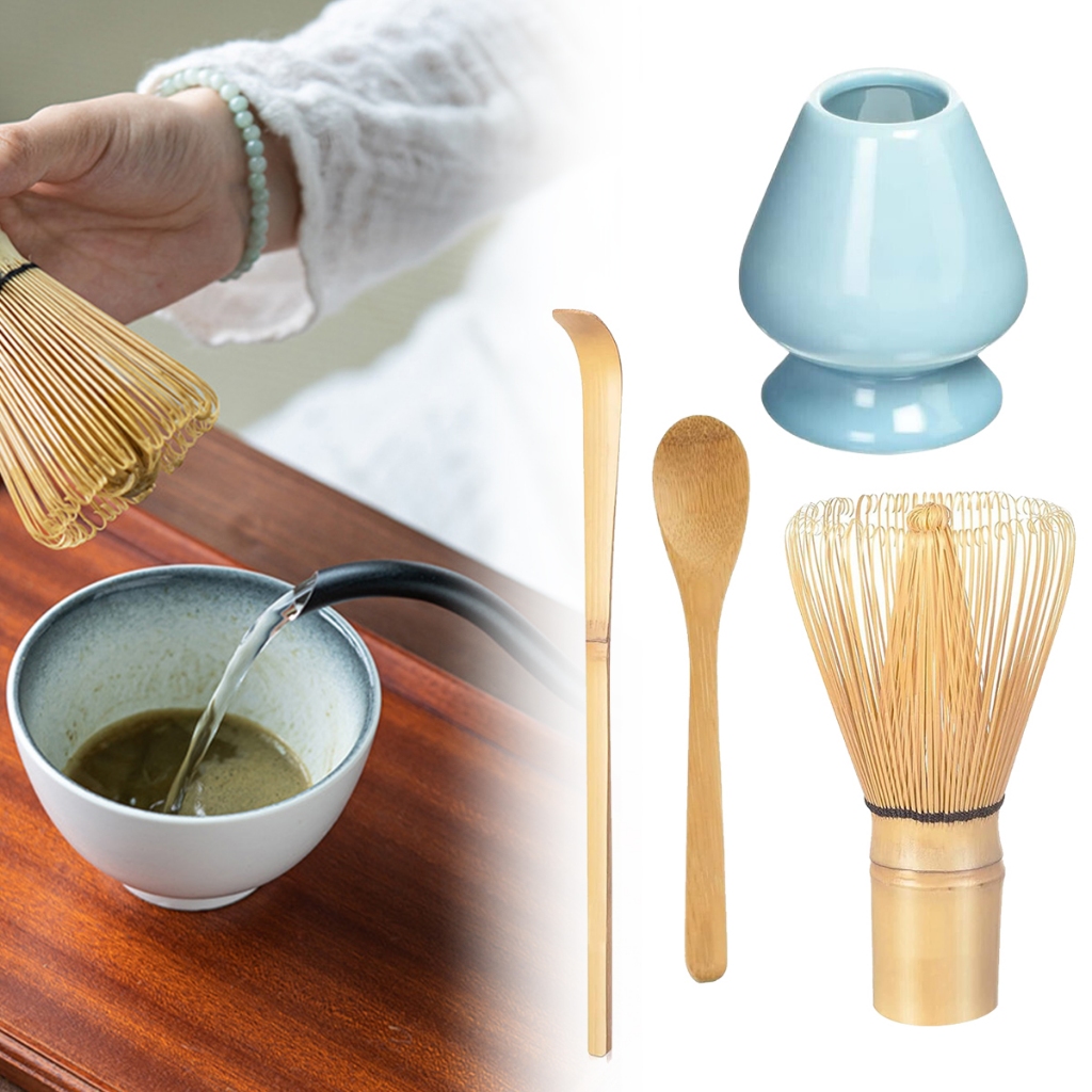 Traditional Ceramic Matcha Sets With Bamboo Whisk Ceramic Matcha Bowl
