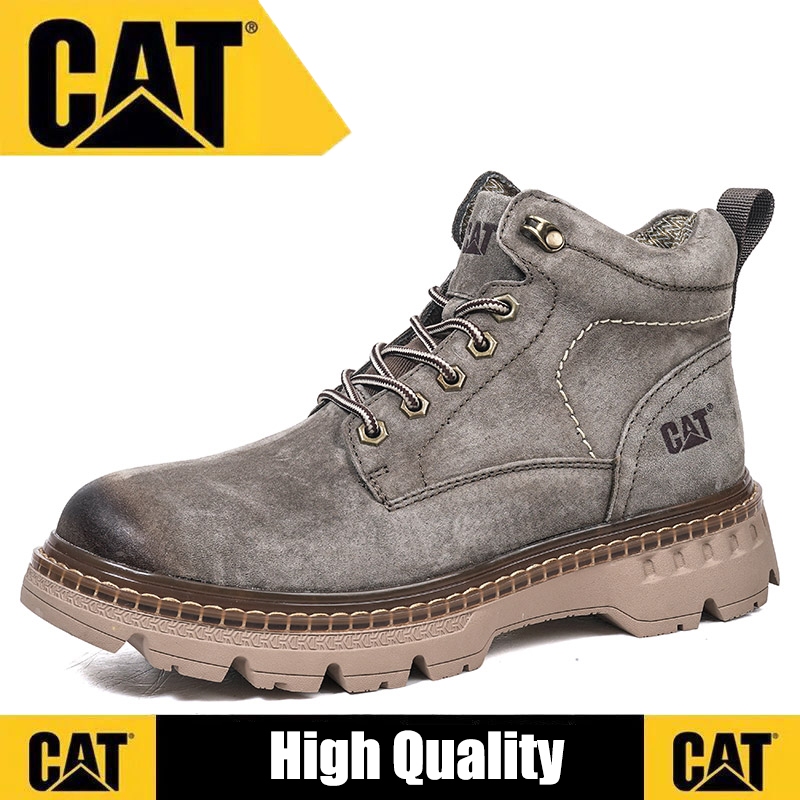 Caterpillar Martin Boots Men Thick Cattle Leather Crystal Sole High end Classic Yellow Boots Genuine Leather Boots for Men Shopee Malaysia