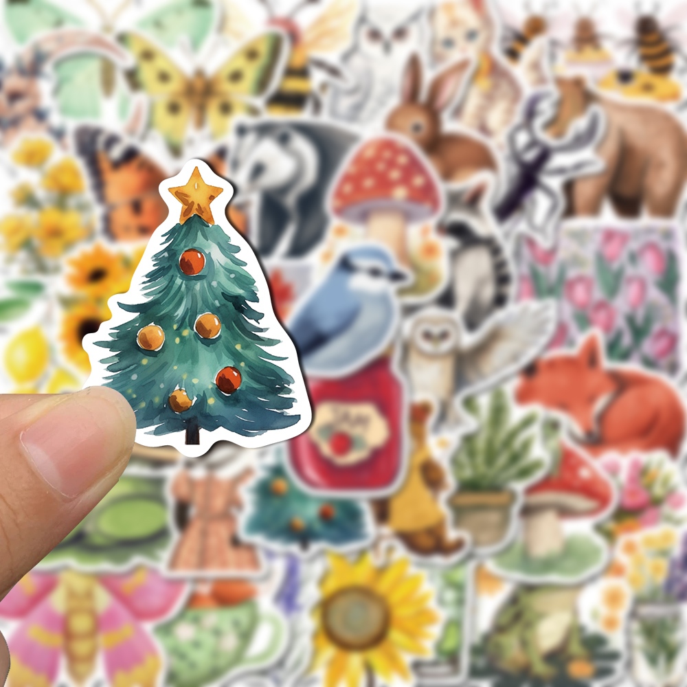 50PCS Forest Lemorni Stickers Pack – Waterproof, Removable, Fun Decals For Laptops, Journals, DIY Crafts - View #7
