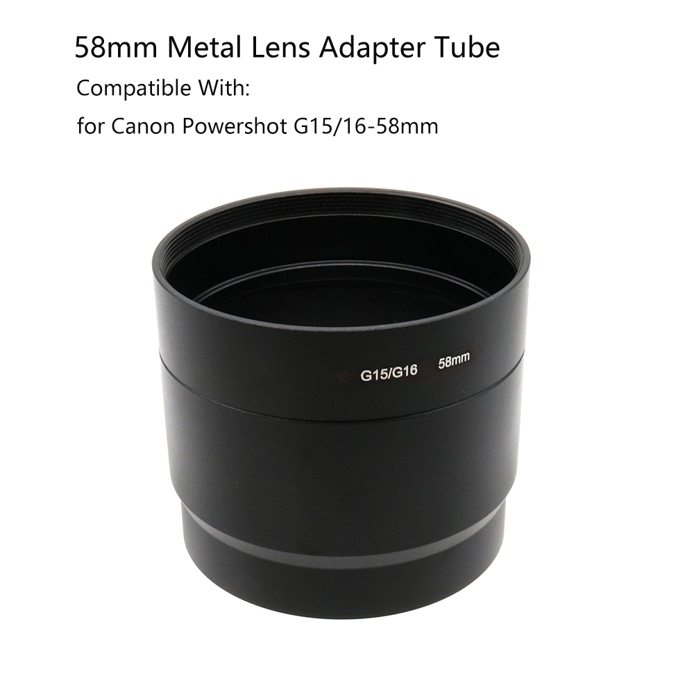 58mm Metal Lens Adapter Tube Lens Adapter Replace for Canon Powershot
