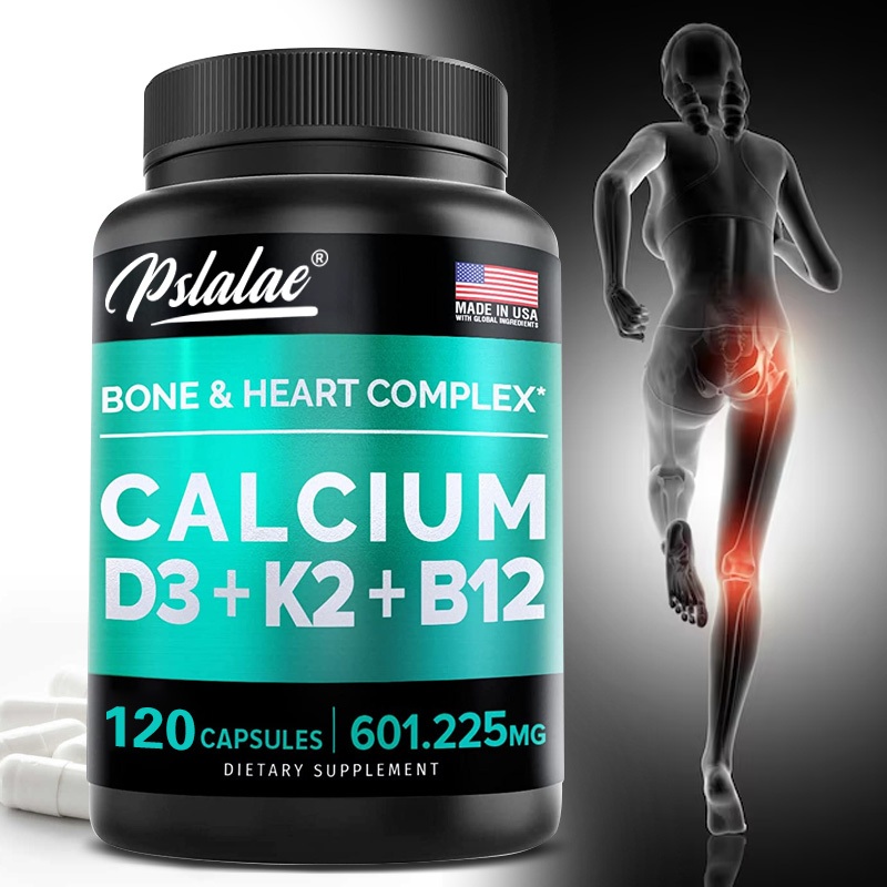 Bone and Heart Complex with Vitamins Calcium D3+K2+B12 Helps block