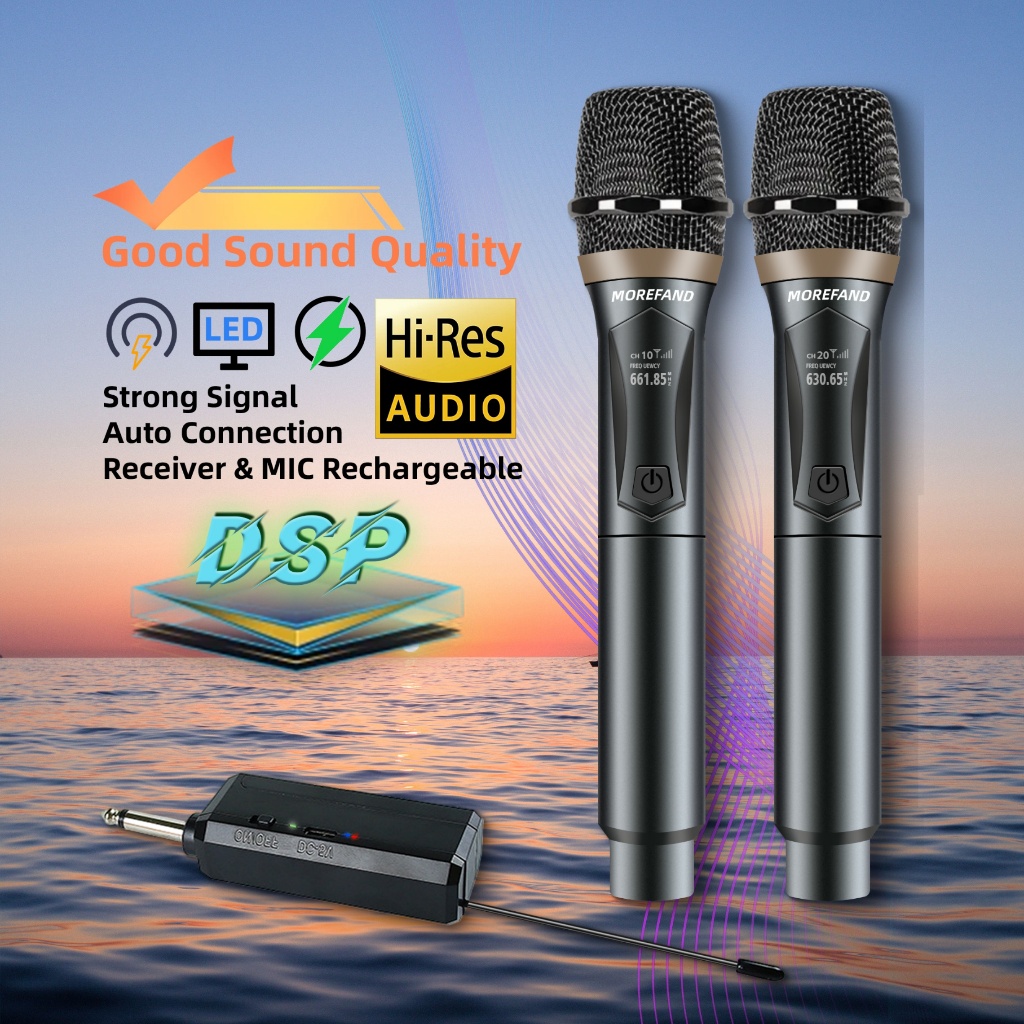 108V1-S/108V2-SUhf Wireless Microphone Dual Microphone Microphone ...