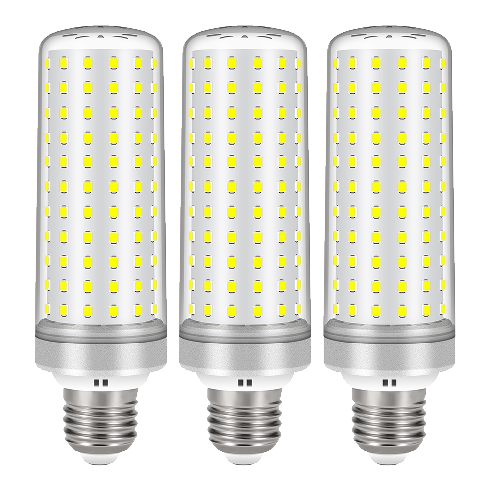 3pcs E26 Led Light Bulb 3500w Equivalent 30000 Lumen 6500k Cool 