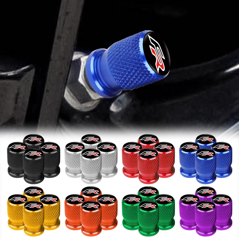 4pcs Aluminum Car Tire Anti-leak Cap Threaded Styling Car Valve Protect ...