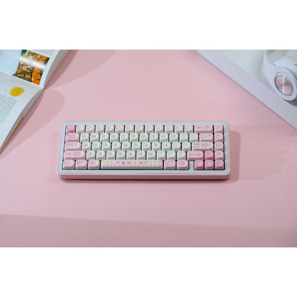 GMK Poop Cat keycaps, 126 Keys keycaps MOA Profile DYE-SUB Personalized ...