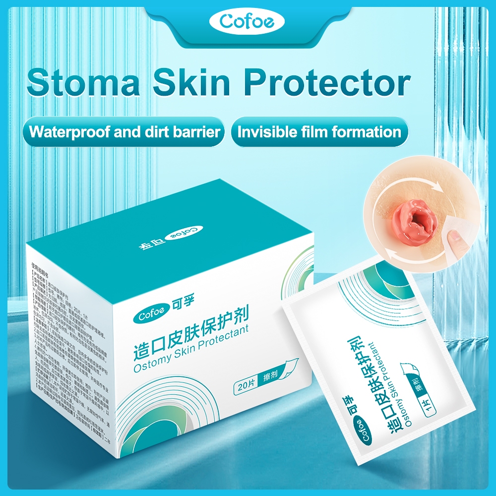 Cofoe Colostomy Skincare Protective Film Ostomy Skin Care Agent 20pcs ...