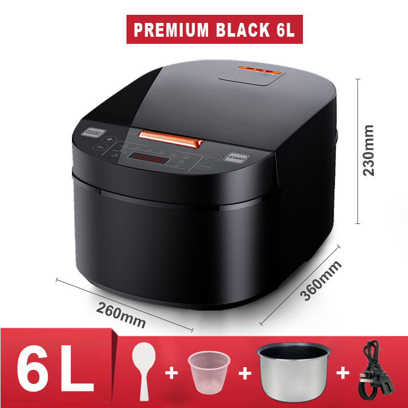 OOKAS 6L Big Rice Cooker Multifunction Smart Screen Periuk Nasi