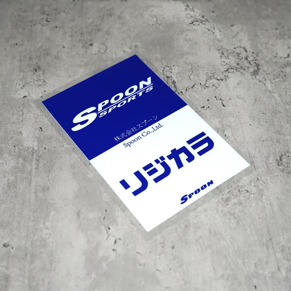 JDM Spoon Sports Car Windshield Electrostatic Sticker Japanese Style ...