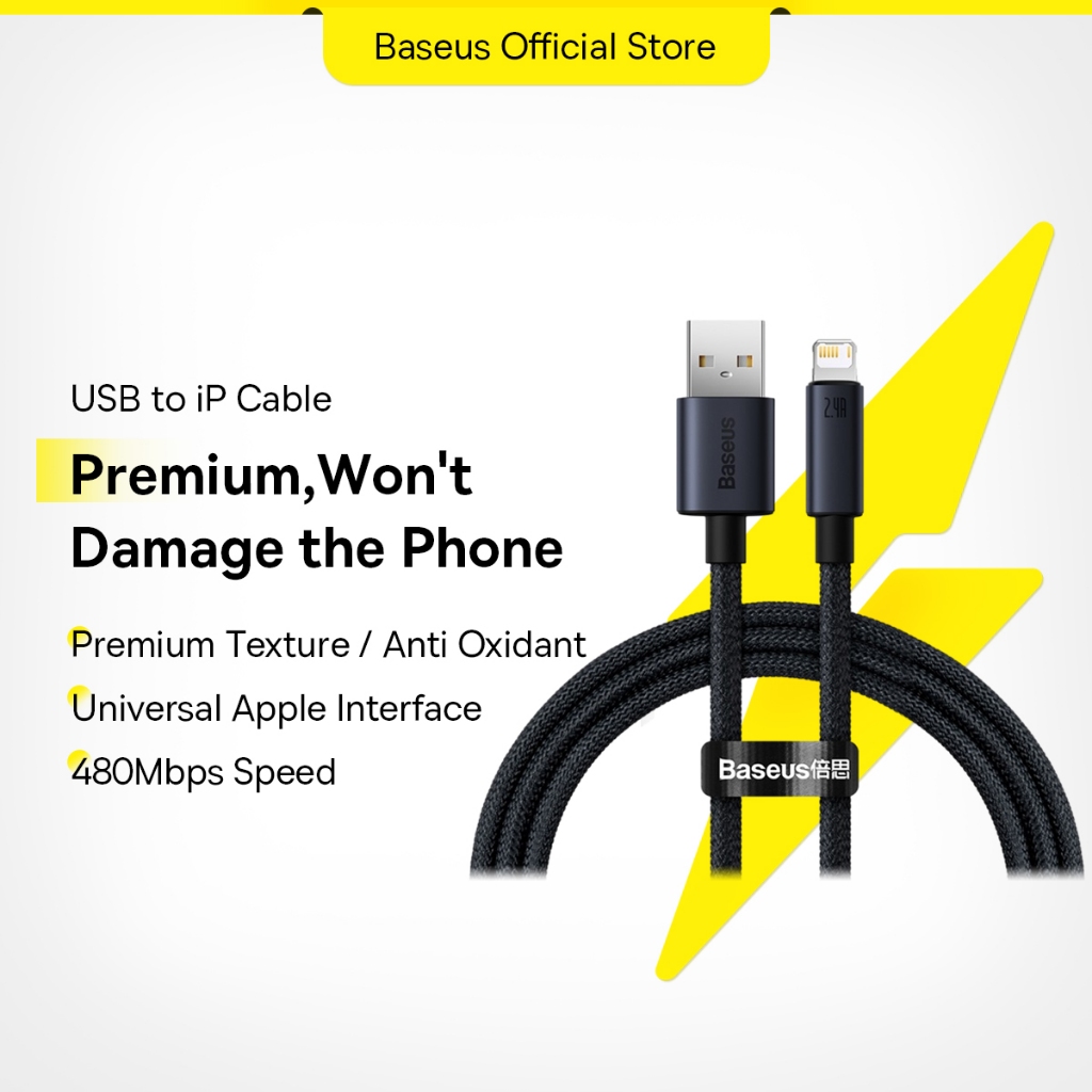 Baseus USB Cable for iP 14 13 Pro Fast Charge lightning Cable USB Data ...