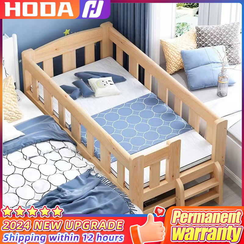 HOOA⭐KL Local Seller⭐150cm Upgrade 4 Guardrail Katil Baby Murah Baby ...