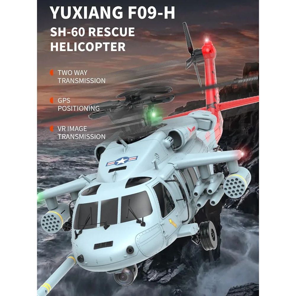 Yuxiang F09H Black Hawk Helicopter RC Model SH-60 Navy Aircraft RC ...