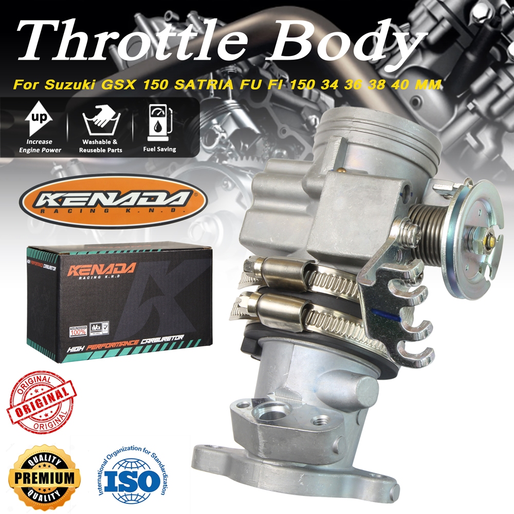 KENADA RACING THROTTLE BODY RAIDER FI 150CC FU FI 150 GSX-R GSX-S 36 38 ...