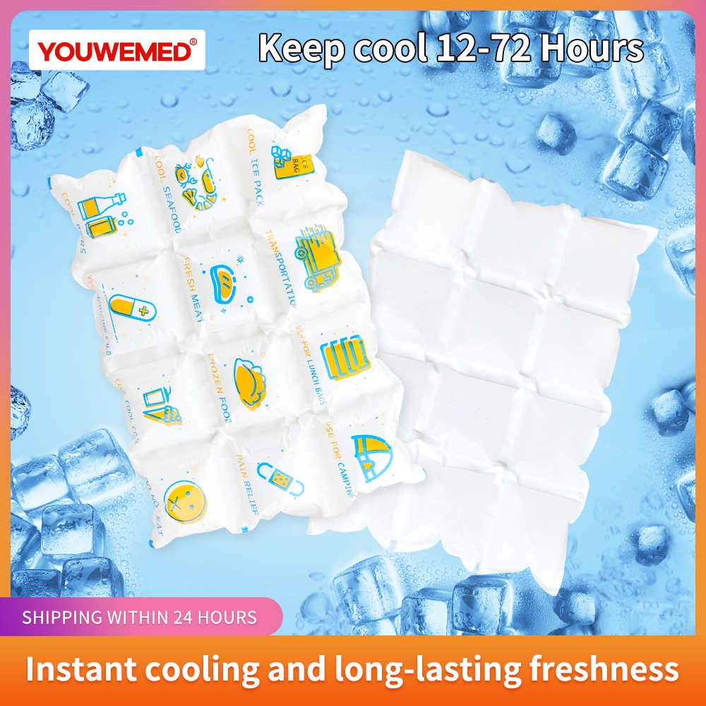 Reusable Gel Ice Bag 3 * 4/Sheet Lightweight Food Ice Pack Sheets for ...