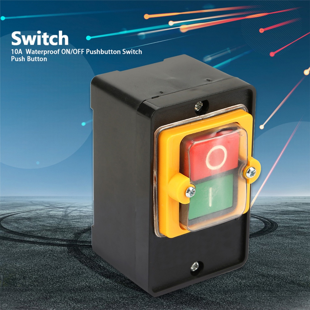 1qiwan-my AC 220V/380V 10A KA0-10KH Waterproof Push Button Electric ...