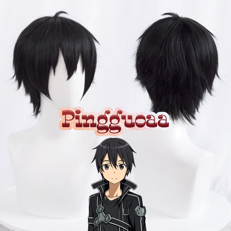 Anime Sword Art Online Kirito Yuuki Asuna Cosplay Wig SAO 30cm 80cm Long Heat Resistant Synthetic Wigs Shopee Malaysia