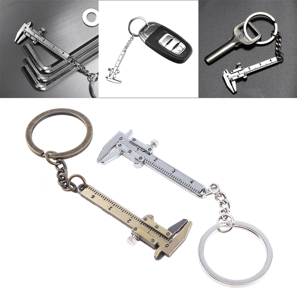 0 - 40mm Portable Mini Zinc Alloy Vernier Caliper Keychain and 1mm ...