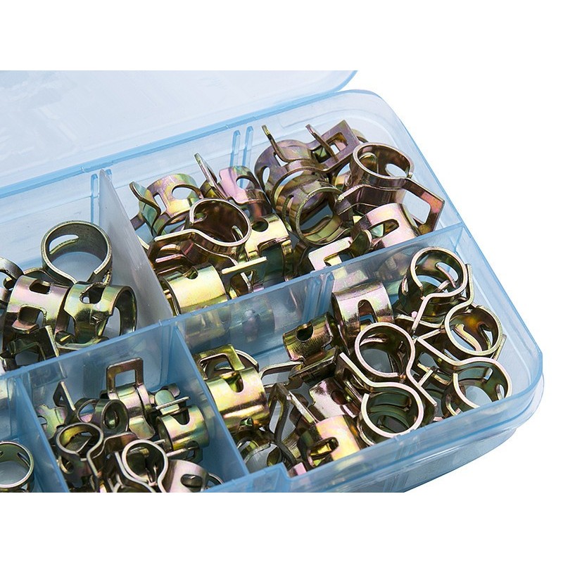 75Pcs/set 6-10mm Q673B Vacuum Spring Fuel Oil Water CPU Hose Clip Pipe ...