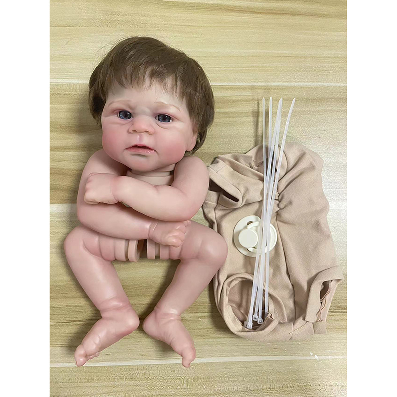 18inch Reborn Kit Elijah with Rooted Hair Already Painted 3D Skin ...