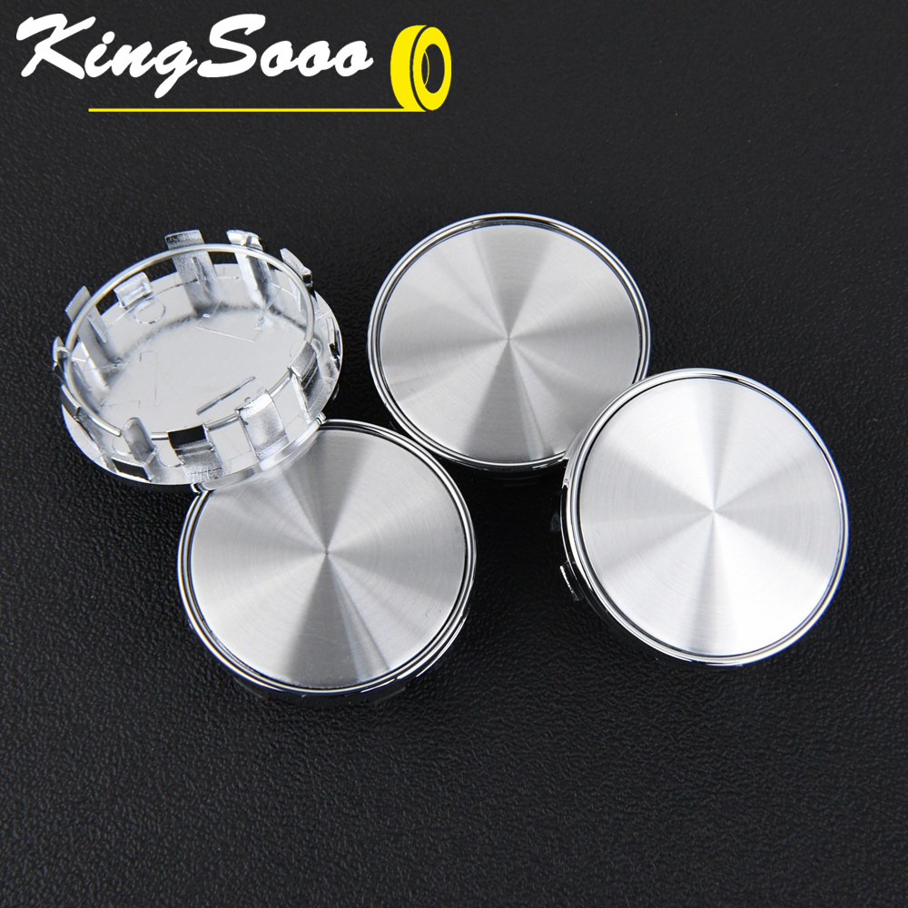 4PCS Blank Center Cap Rim Wheel Cap 54mm OD / 50mm Clip Without Emblem ...