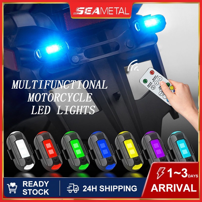 Universal LED Anti-collision Warning Light Remote Control Mini Signal ...