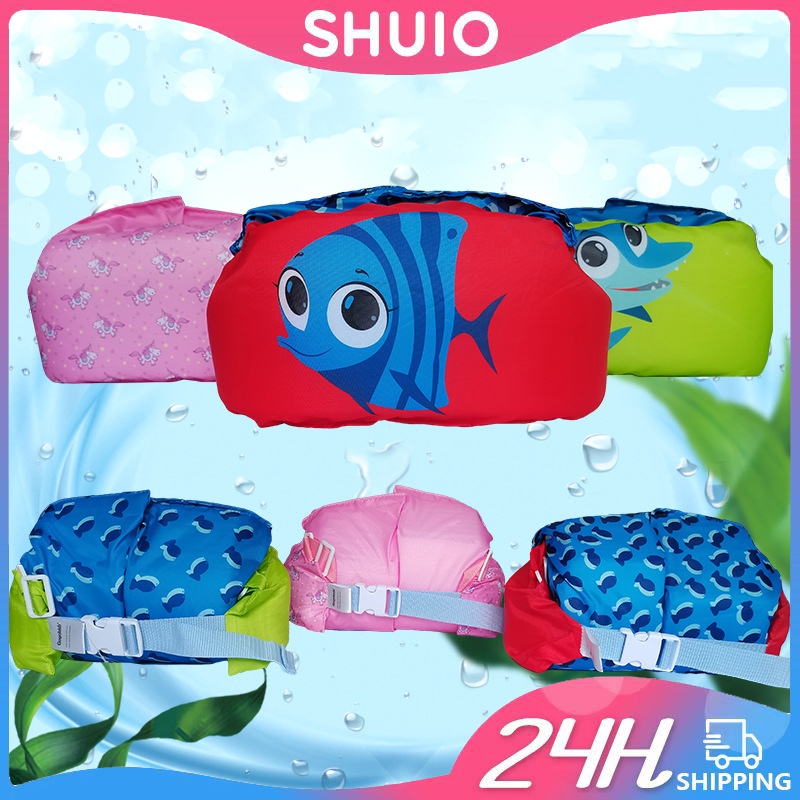 SHUIO Life Vest for Kids Inflatable Life Jacket Swimsuit Floater for ...